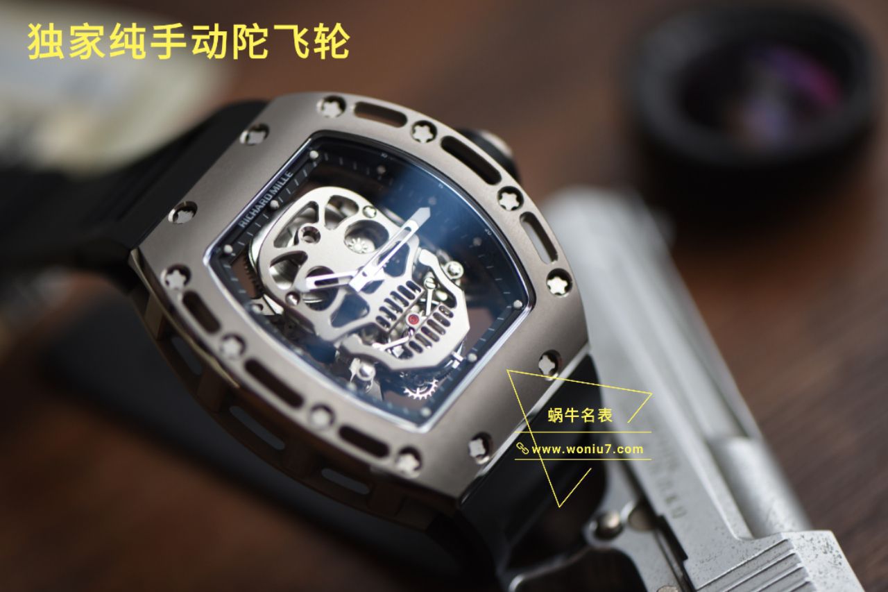 【 Video analysis  RICHARD MILLE 骷髅头 top  Replica Copy  Watches Rm052至尊鬼王】RICHARD MILLE男士系列RM 052 Tourbillon  wrist watches  / RM 052