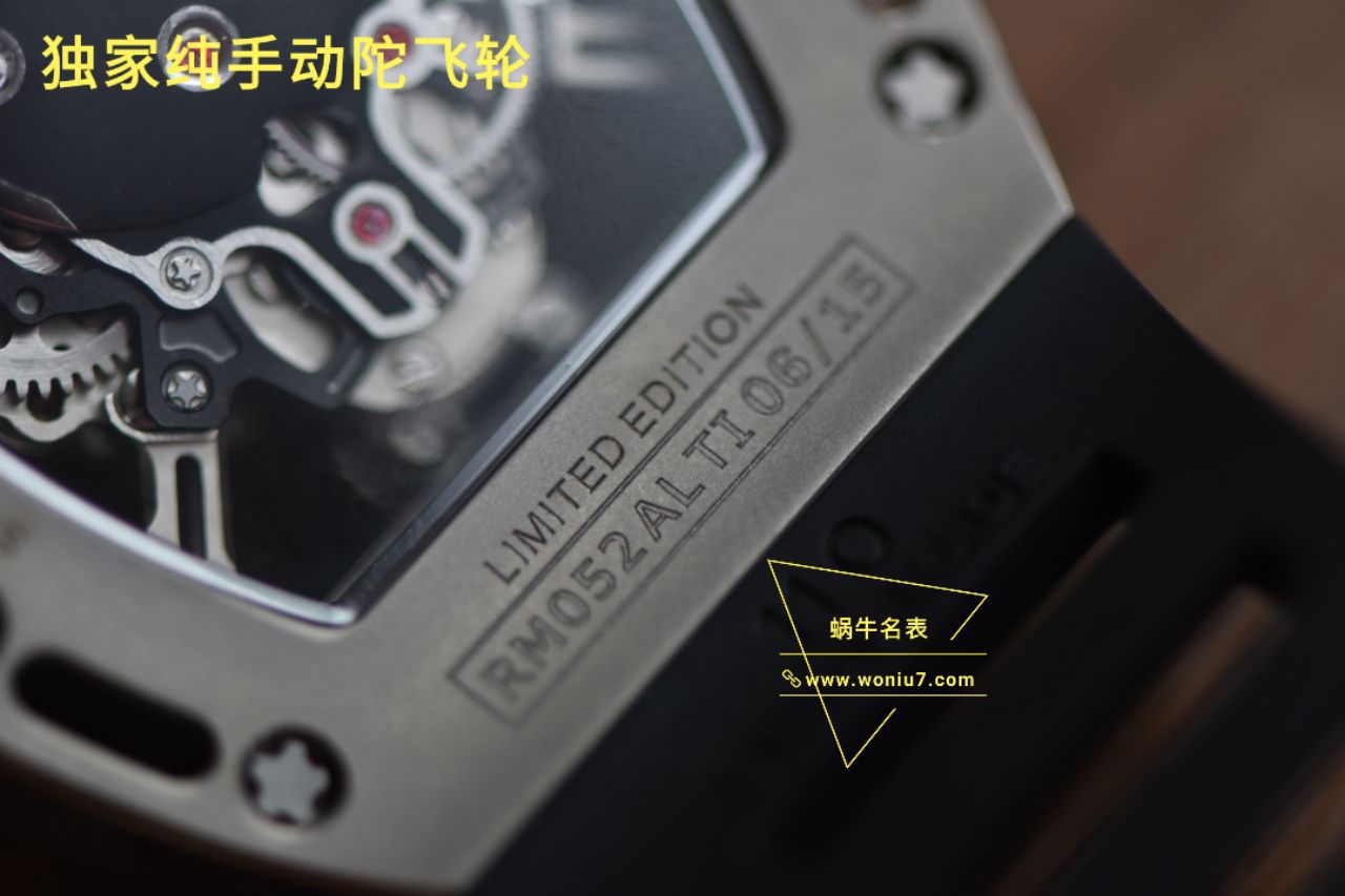 【 Video analysis  RICHARD MILLE 骷髅头 top  Replica Copy  Watches Rm052至尊鬼王】RICHARD MILLE男士系列RM 052 Tourbillon  wrist watches  / RM 052