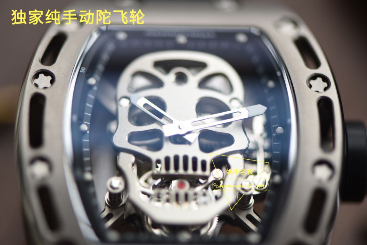 【 Video analysis  RICHARD MILLE 骷髅头 top  Replica Copy  Watches Rm052至尊鬼王】RICHARD MILLE男士系列RM 052 Tourbillon  wrist watches  / RM 052