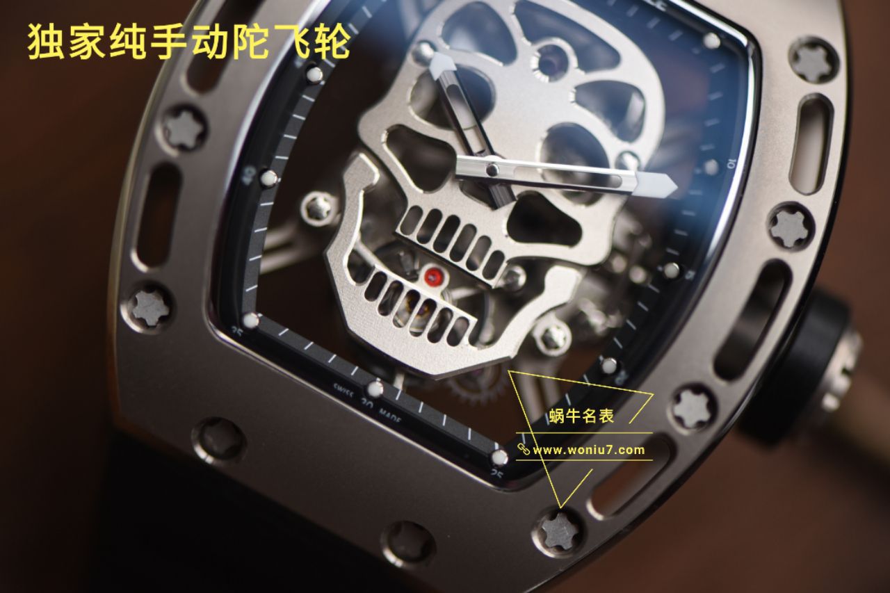 【 Video analysis  RICHARD MILLE 骷髅头 top  Replica Copy  Watches Rm052至尊鬼王】RICHARD MILLE男士系列RM 052 Tourbillon  wrist watches  / RM 052