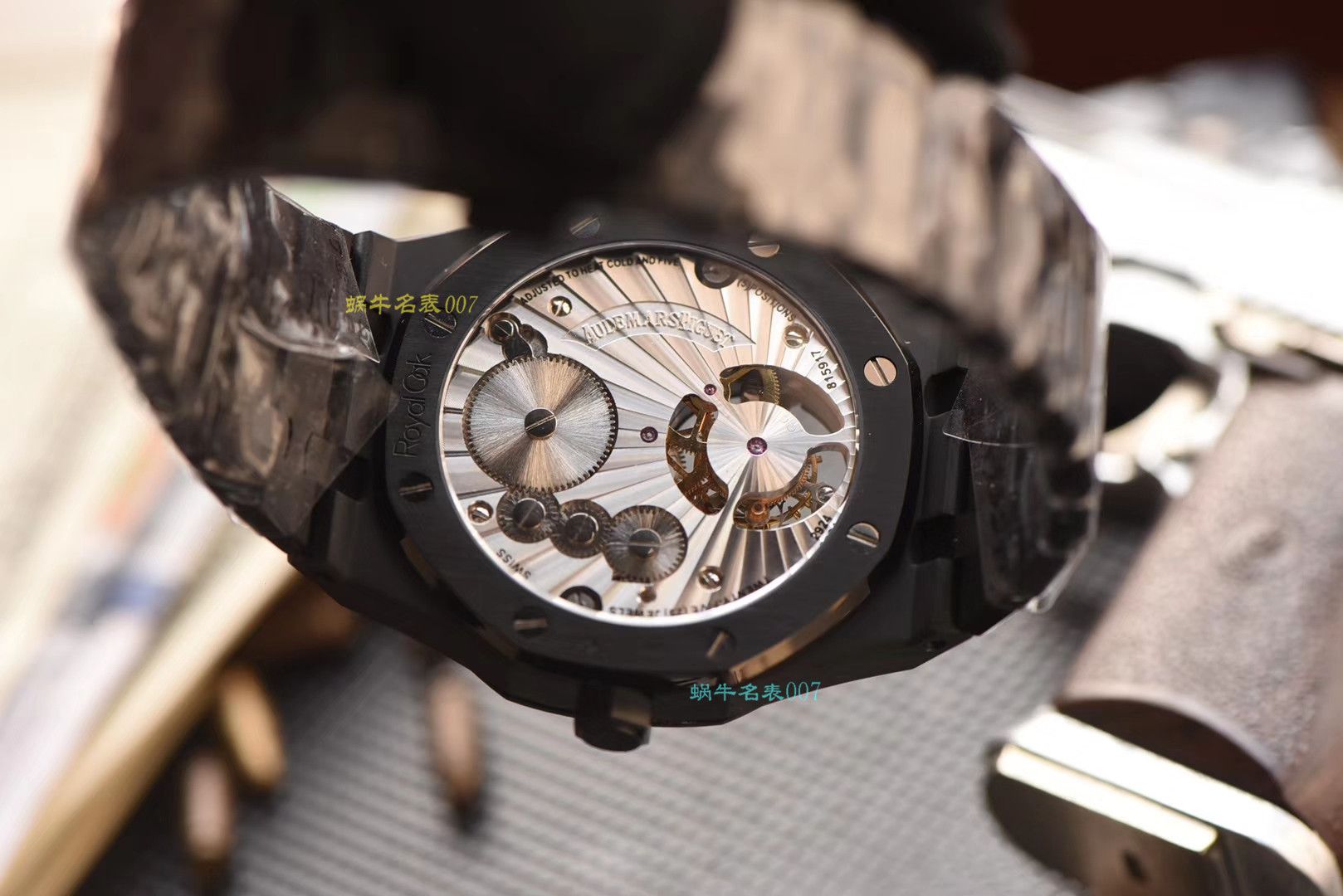 【 Replica 表吧Audemars Piguet  Replica 表R8黑武士 Tourbillon 】Audemars Piguet 皇家橡树系列26522CE.OO.1225CE.01 wrist watches  / AP166