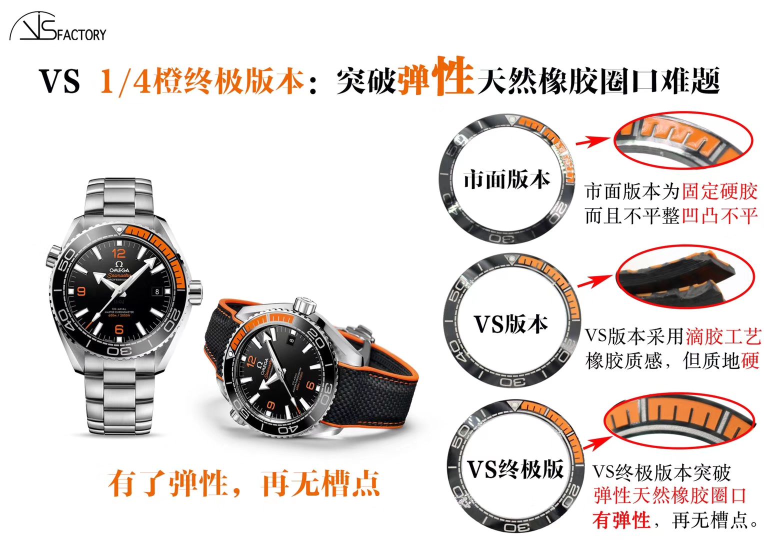 【 Video analysis vs Factory  Replica Copy OMEGA Watches 】OMEGA Seamaster 系列215.32.44.21.01.001 wrist watches VS 四分之一橙终极版本 / M388
