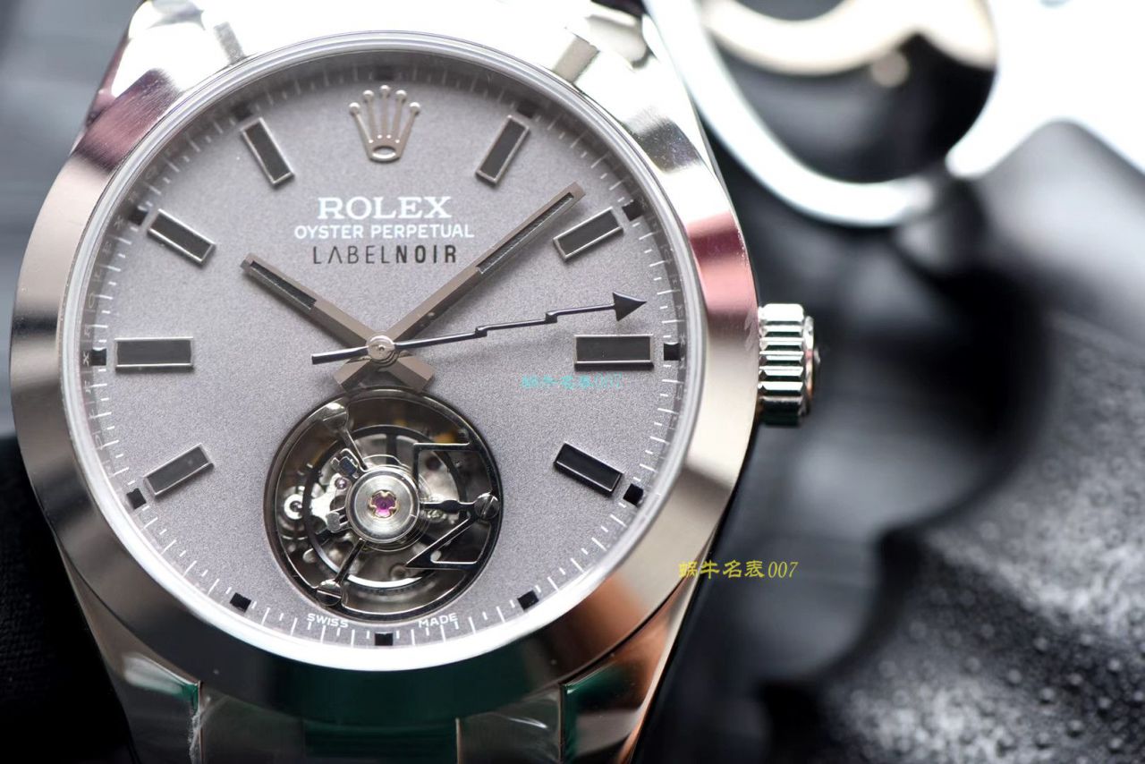 JB Factory 出品 Rolex Label Noir合作开发116400闪电针的数据进行开发蚝式第一枚 Rolex  top  Replica Copy  Tourbillon  wrist watches  / R361