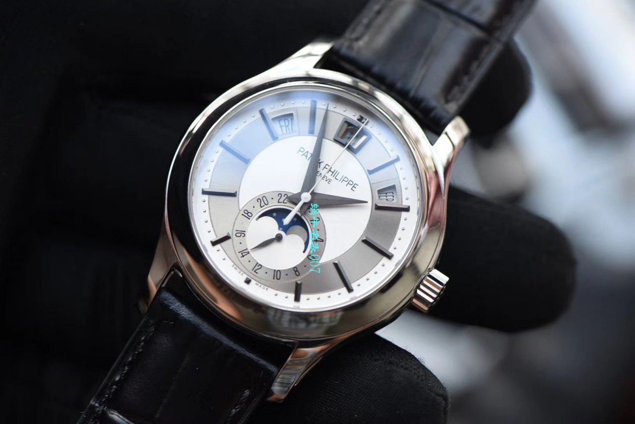 【GR Factory  Replica Copy  PATEK PHILIPPE  Watches 价格】PATEK PHILIPPE复杂功能计时系列5205G-001 白金 wrist watches  / BD272