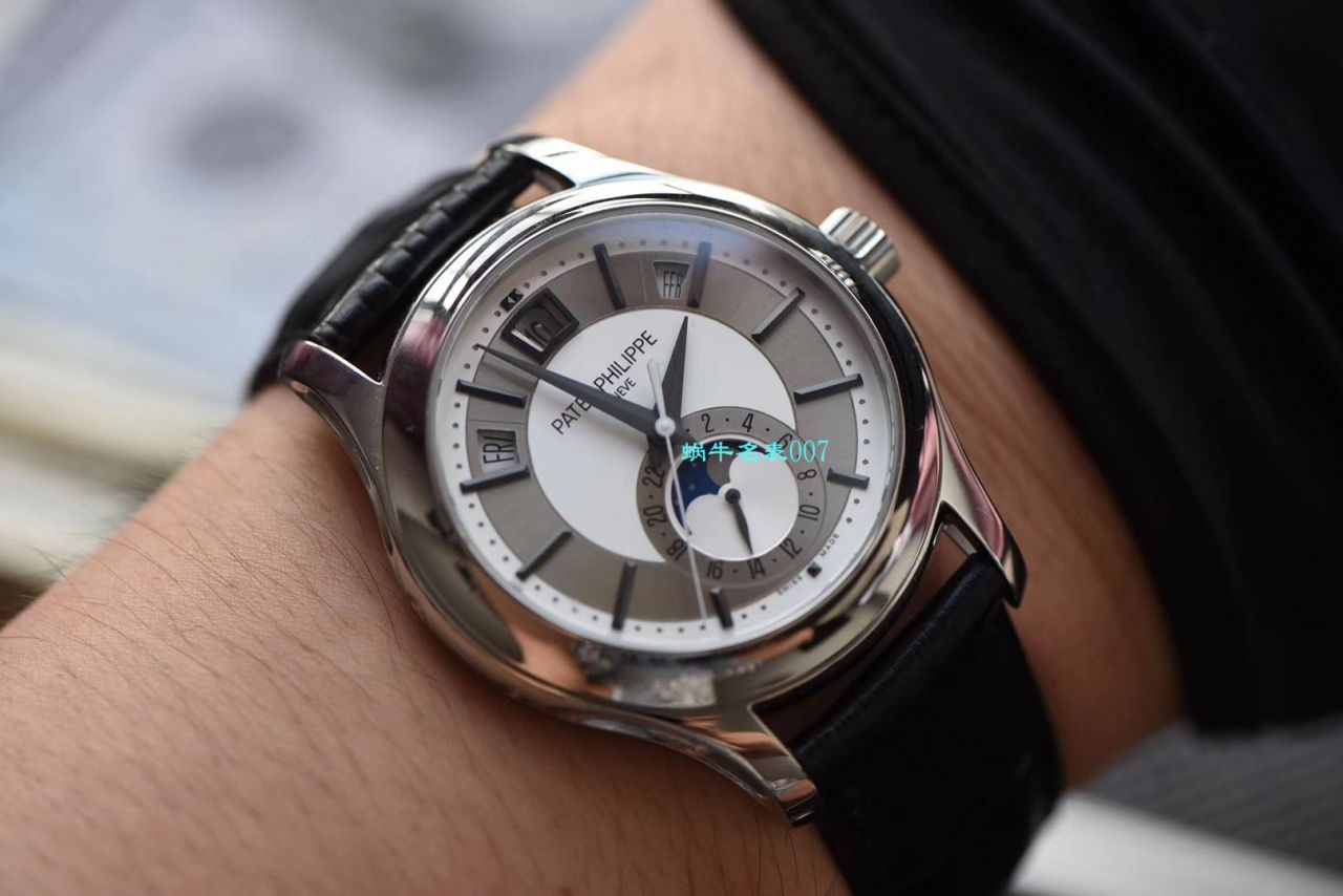 【GR Factory  Replica Copy  PATEK PHILIPPE  Watches 价格】PATEK PHILIPPE复杂功能计时系列5205G-001 白金 wrist watches  / BD272