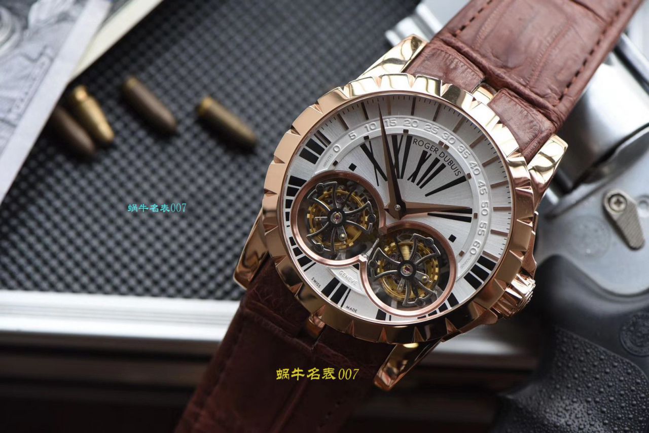 【JB Factory 罗杰杜彼 Replica Copy 双飞行 Tourbillon  Watches 】Roger Dubuis罗杰杜彼EXCALIBUR（王者系列）系列RDDBEX0249 wrist watches  / LJ031
