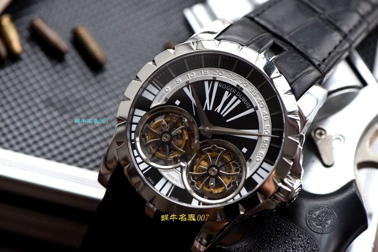 【JB Factory 罗杰杜彼 Replica Copy 双飞行 Tourbillon  Watches 】Roger Dubuis罗杰杜彼EXCALIBUR（王者系列）系列RDDBEX0249 wrist watches  / LJ031