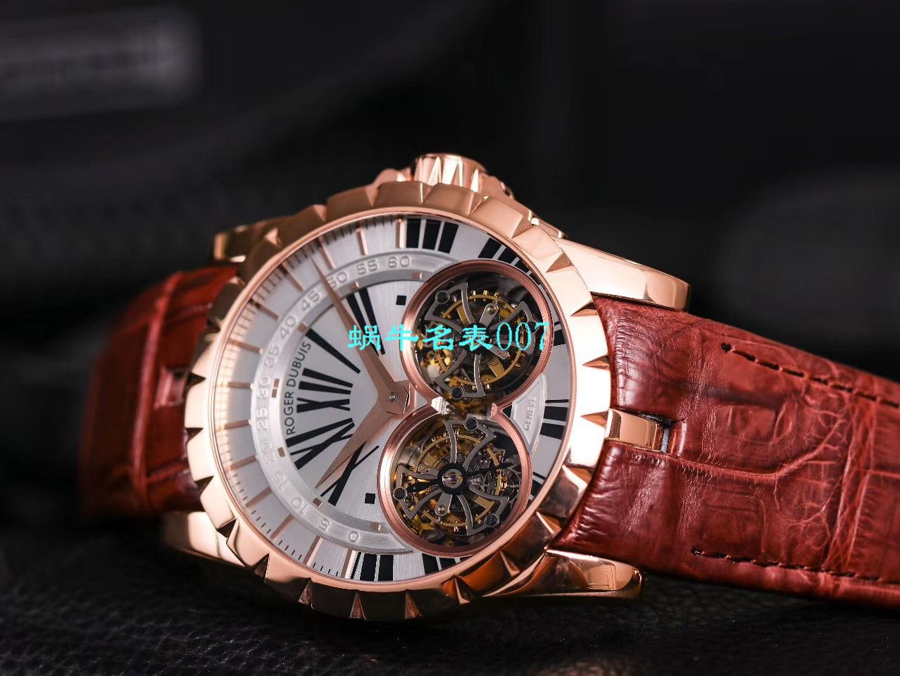 【JB Factory 罗杰杜彼 Replica Copy 双飞行 Tourbillon  Watches 】Roger Dubuis罗杰杜彼EXCALIBUR（王者系列）系列RDDBEX0249 wrist watches  / LJ031