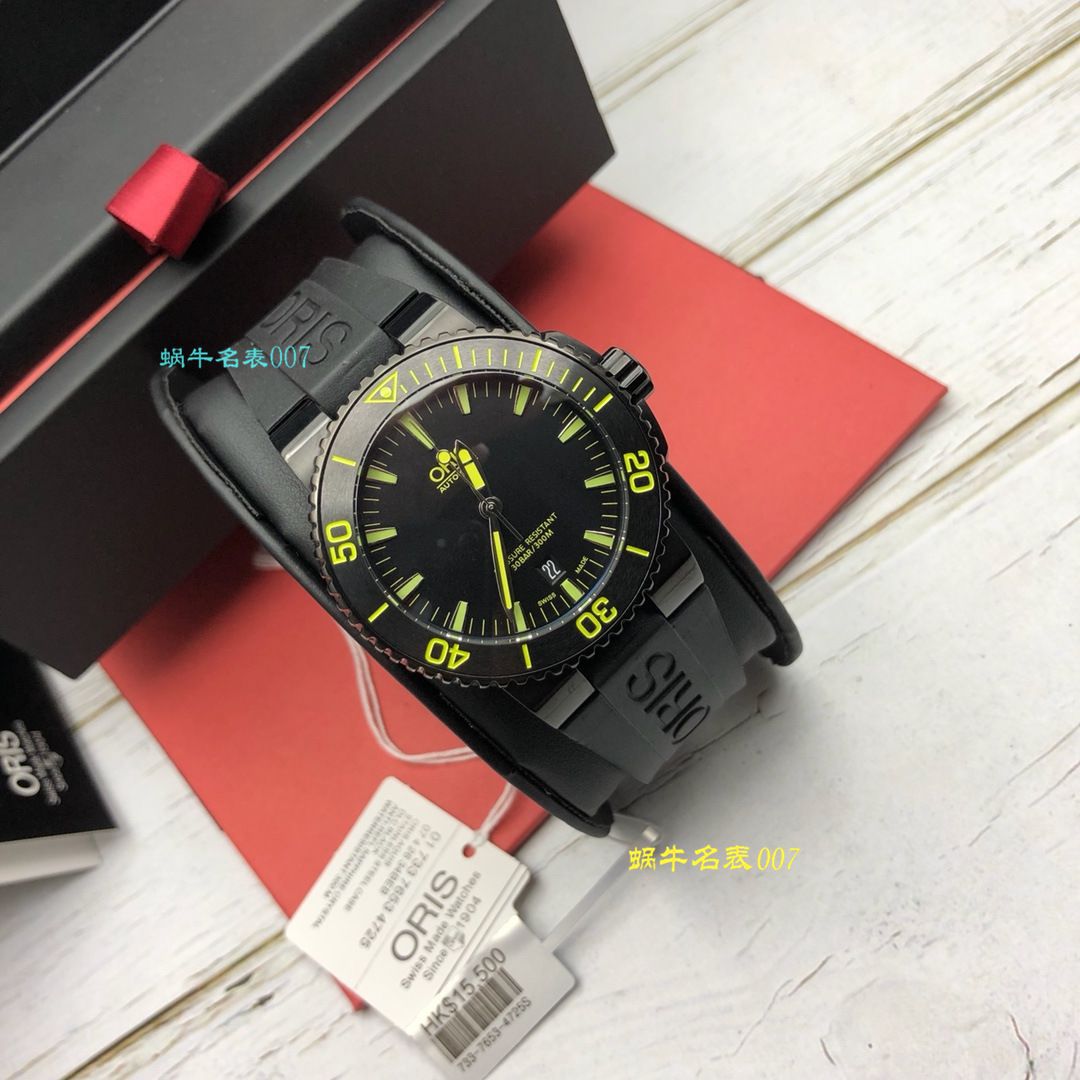 【豪利时渠道原单】ORIS豪利时潜水系列01 733 7653 4722-07 4 26 34BEB wrist watches  / OB008