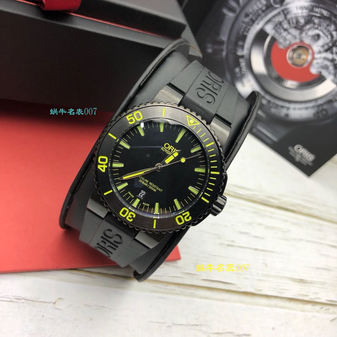【豪利时渠道原单】ORIS豪利时潜水系列01 733 7653 4722-07 4 26 34BEB wrist watches  / OB008