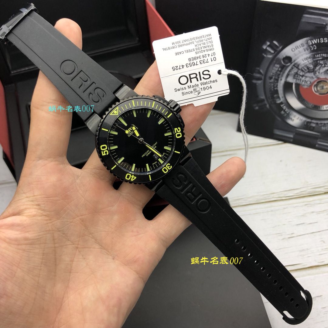 【豪利时渠道原单】ORIS豪利时潜水系列01 733 7653 4722-07 4 26 34BEB wrist watches  / OB008