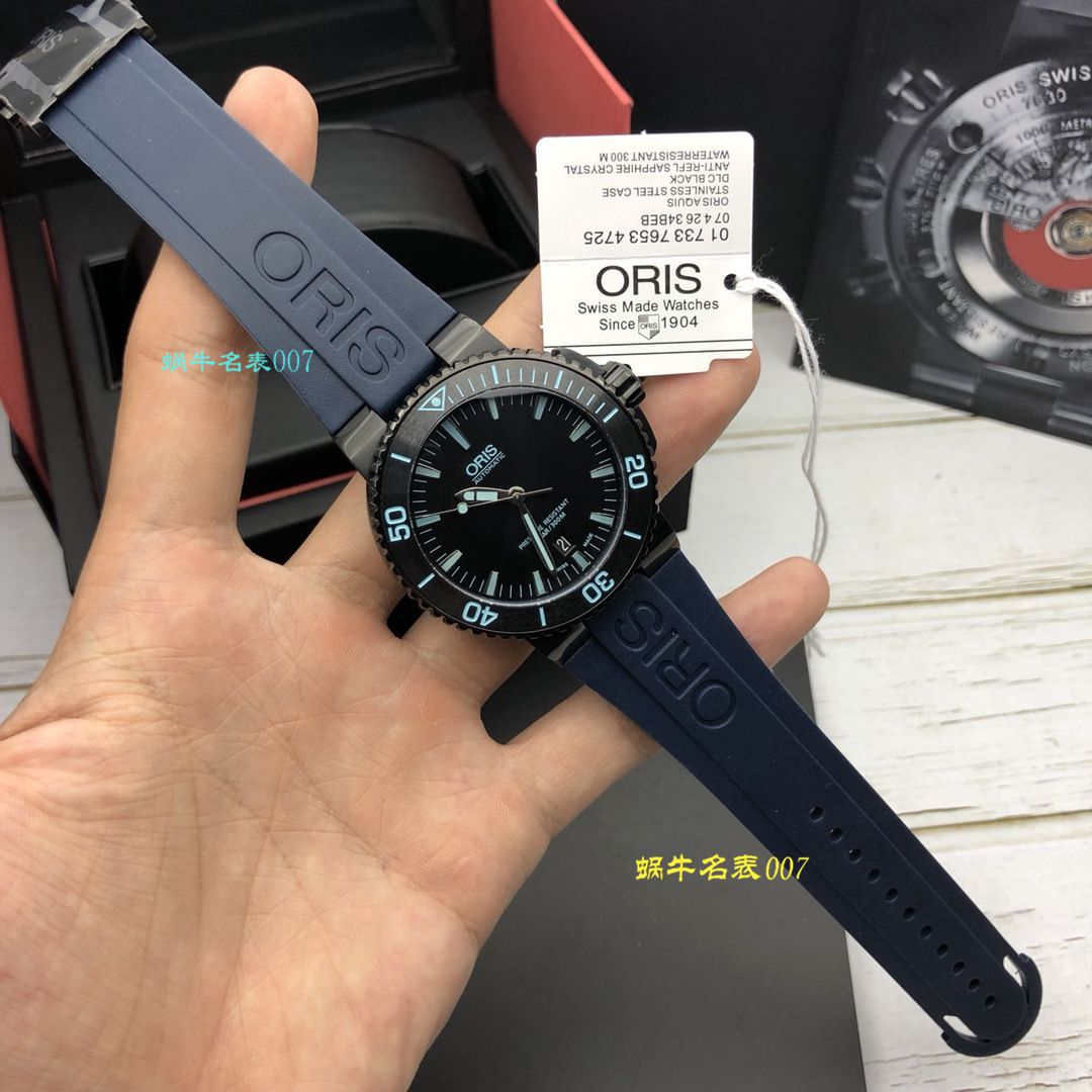 【豪利时渠道原单】ORIS豪利时潜水系列01 733 7653 4722-07 4 26 34BEB wrist watches  / OB008