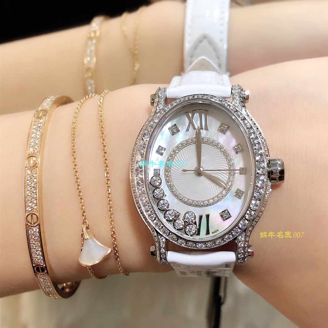 【 Chopard  top  Replica 表价格吧】 Chopard HAPPY DIAMONDS系列275362-5003 wrist watches  / XB023