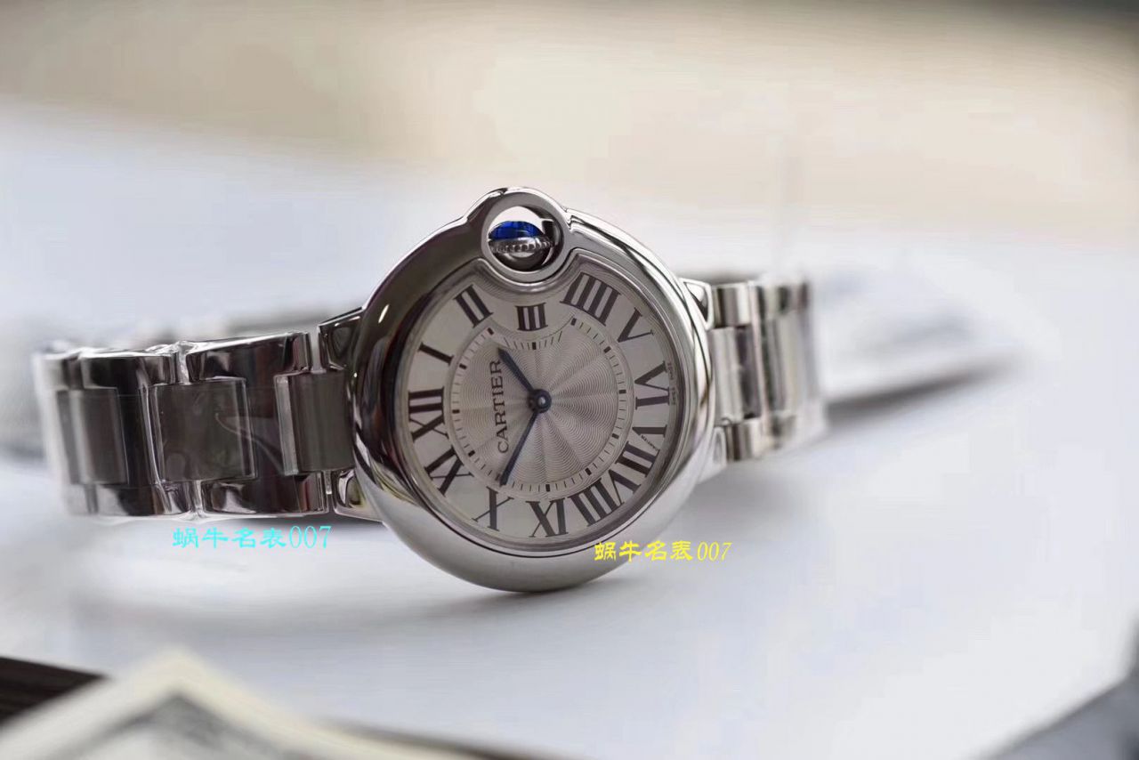 【 top  Replica 表 Best 的商家V6 Factory 最新升级版】 Cartier  蓝气球 Replica W6920084女士33毫米 wrist watches  / K218