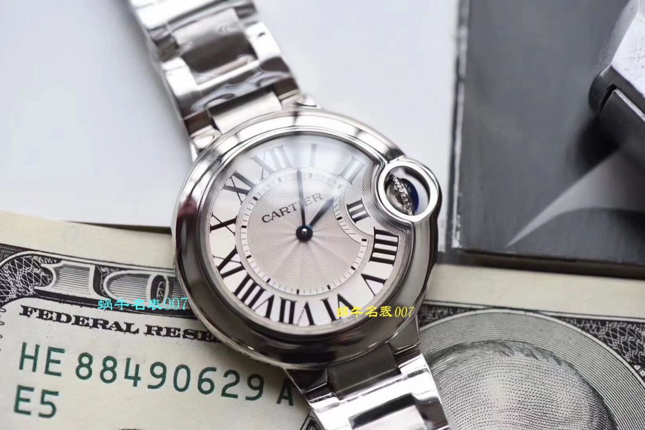 【 top  Replica 表 Best 的商家V6 Factory 最新升级版】 Cartier  蓝气球 Replica W6920084女士33毫米 wrist watches  / K218