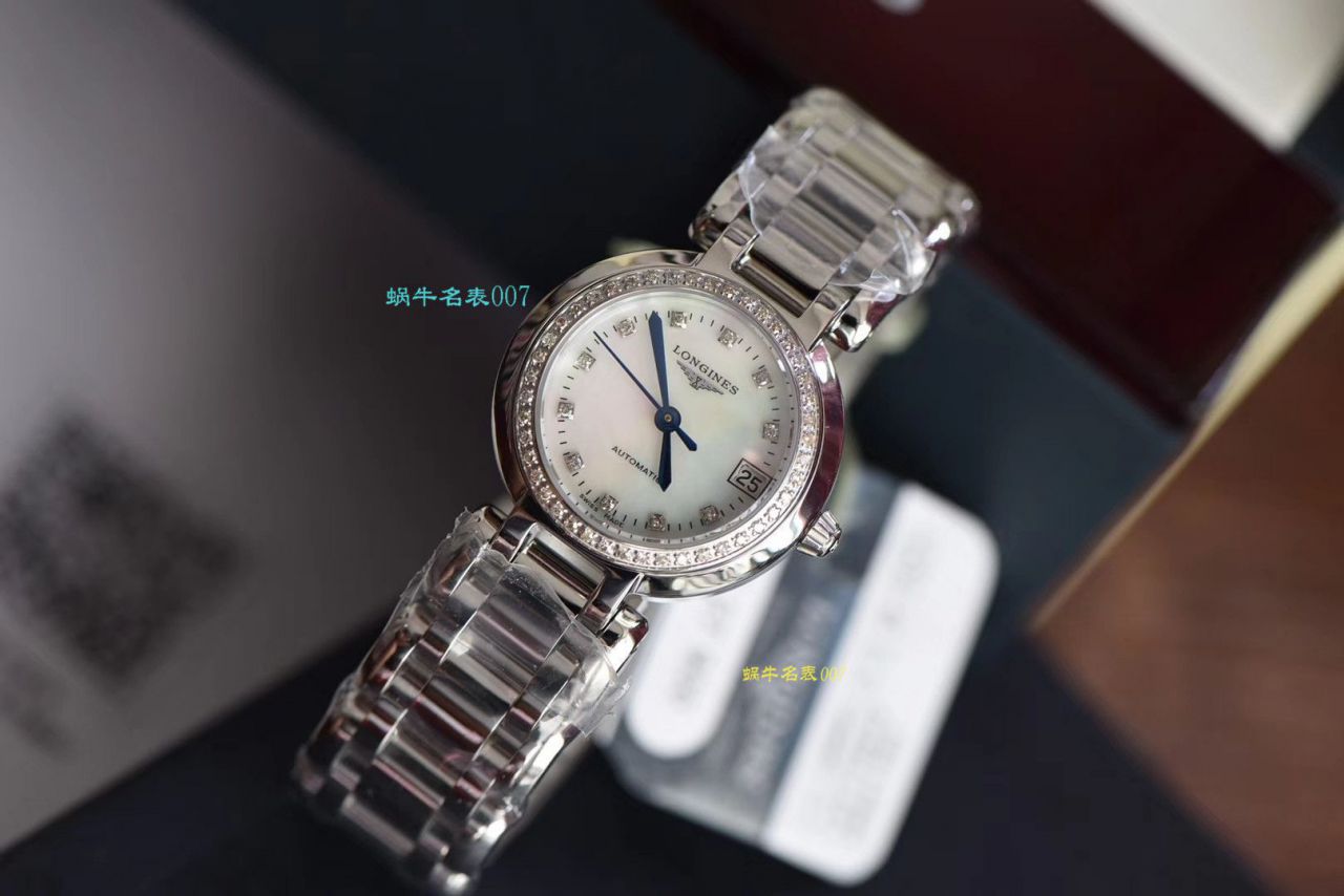 【原单真钻原装 Movement 机械女表】 Longines 优雅PRIMALUNA心月系列L8.111.0.87.6 wrist watches  / L112