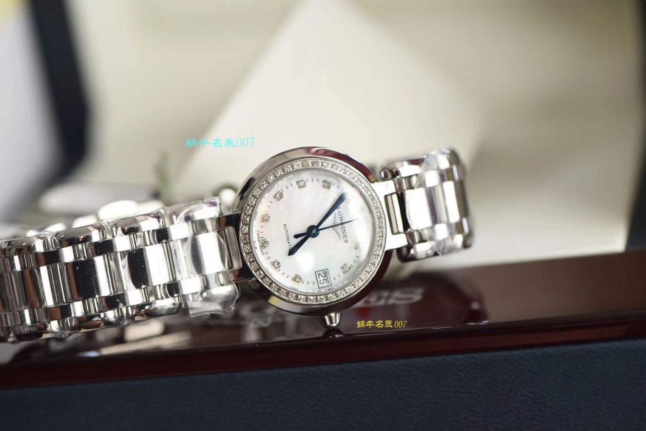 【原单真钻原装 Movement 机械女表】 Longines 优雅PRIMALUNA心月系列L8.111.0.87.6 wrist watches  / L112