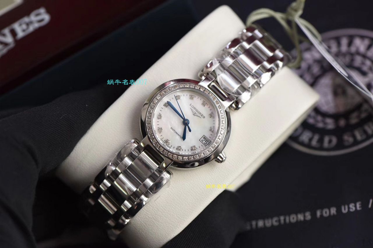 【原单真钻原装 Movement 机械女表】 Longines 优雅PRIMALUNA心月系列L8.111.0.87.6 wrist watches  / L112