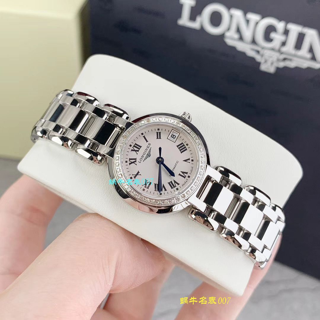 【渠道原单真钻女表】 Longines 优雅PRIMALUNA心月系列L8.111.0.71.6 wrist watches  / L111