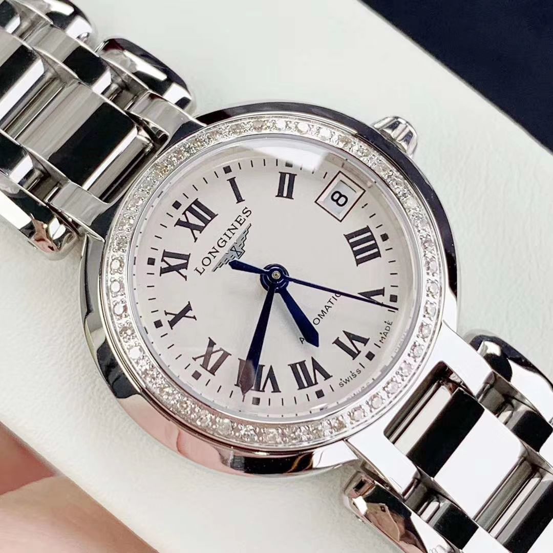 【渠道原单真钻女表】 Longines 优雅PRIMALUNA心月系列L8.111.0.71.6 wrist watches  / L111