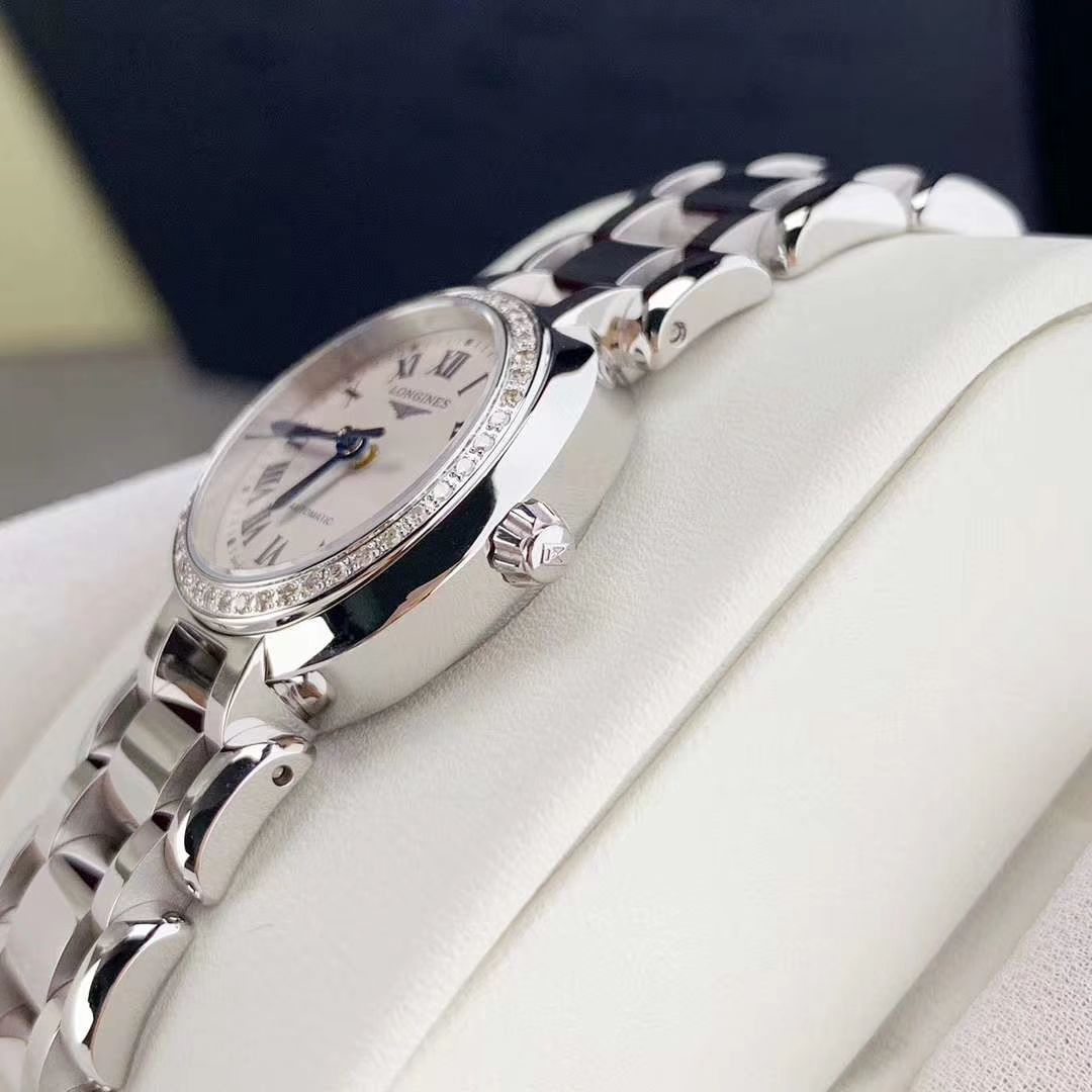 【渠道原单真钻女表】 Longines 优雅PRIMALUNA心月系列L8.111.0.71.6 wrist watches  / L111