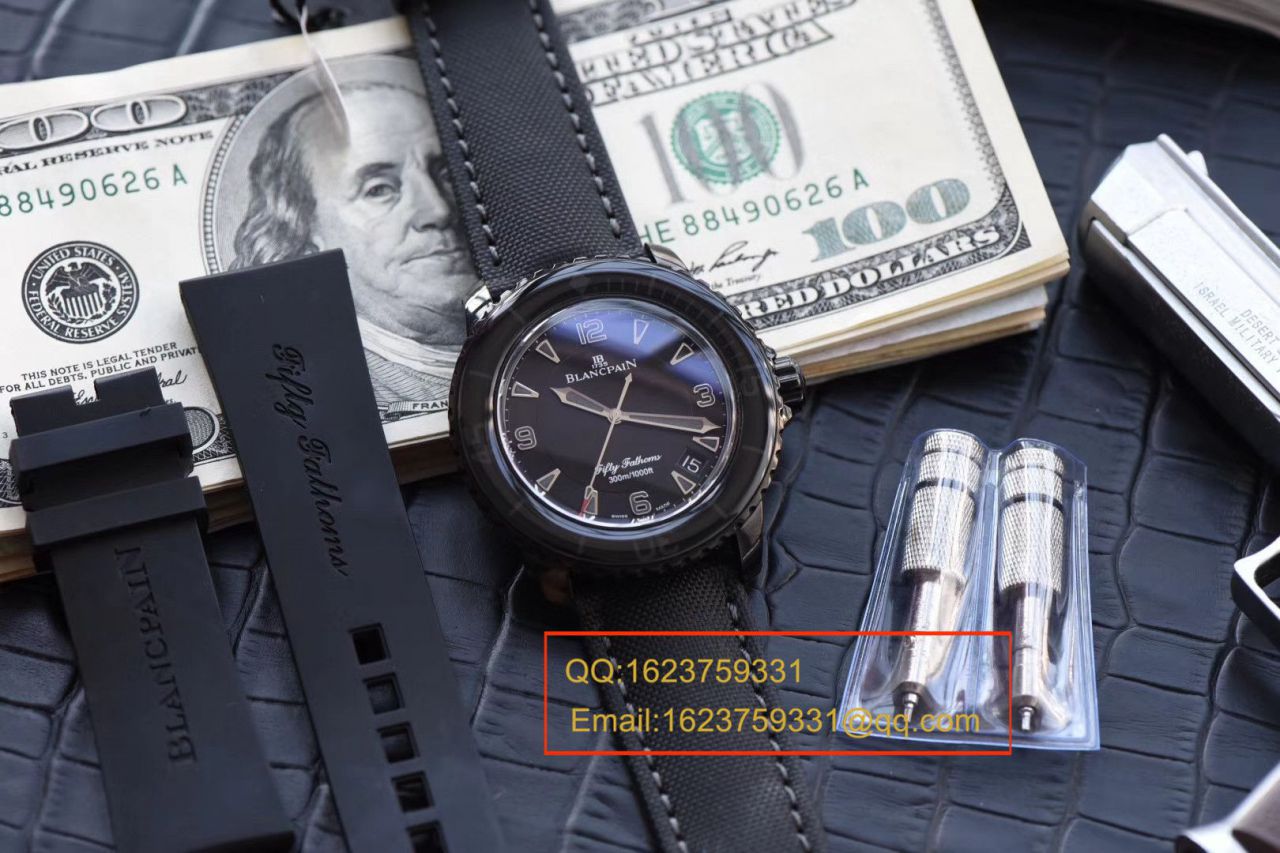 【哪里买中国广州 Replica Copy  Watches 】 Video analysis ZF Factory Blancpain  Fifty Fathoms 系列“黑武士”噚终极版5015-11C30-52A wrist watches  / BP060