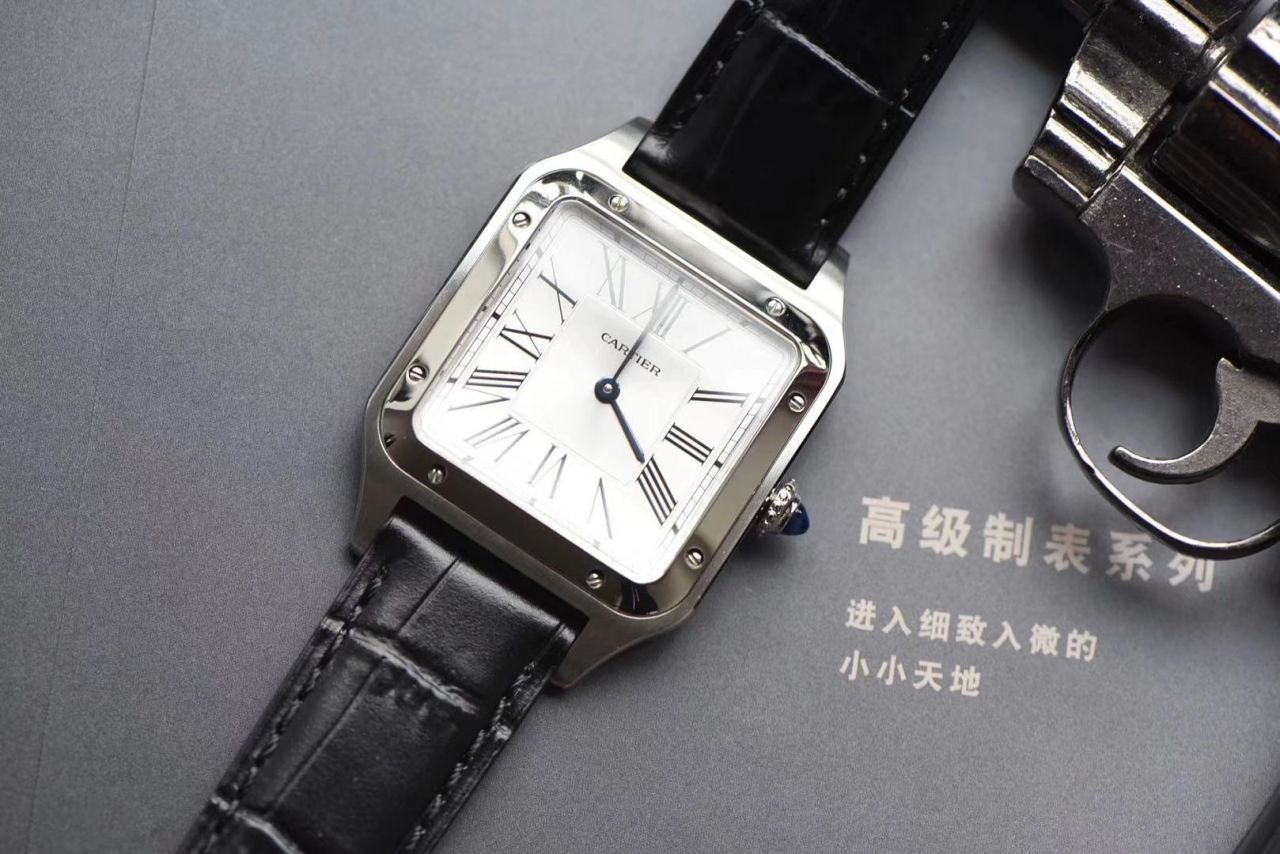 【 Video analysis XF Factory 什么叫 Replica Copy 表】 Cartier   Santos 系列WSSA0022（大号）WSSA0023（小号） wrist watches  / K217