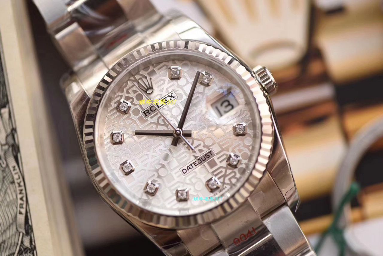 【 Video analysis  Replica  Rolex 男表价格】DJ Factory 电脑纹面 Rolex   Datejust 36系列m116234-0122 wrist watches  / R329