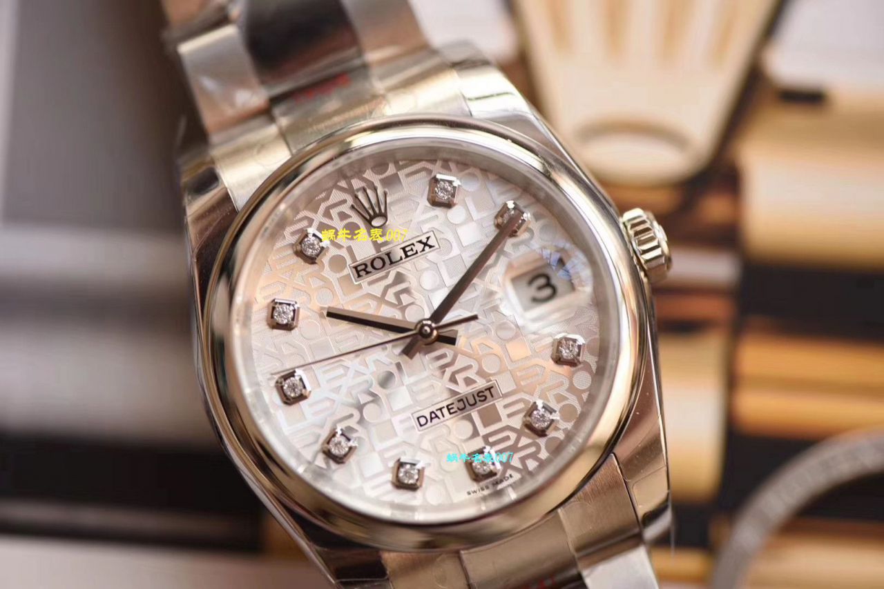 【 Video analysis  Replica  Rolex 男表价格】DJ Factory 电脑纹面 Rolex   Datejust 36系列m116234-0122 wrist watches  / R329