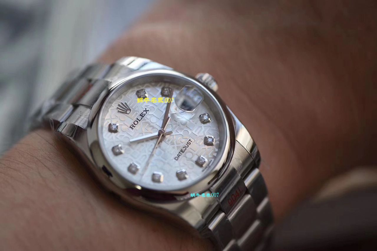【 Video analysis  Replica  Rolex 男表价格】DJ Factory 电脑纹面 Rolex   Datejust 36系列m116234-0122 wrist watches  / R329