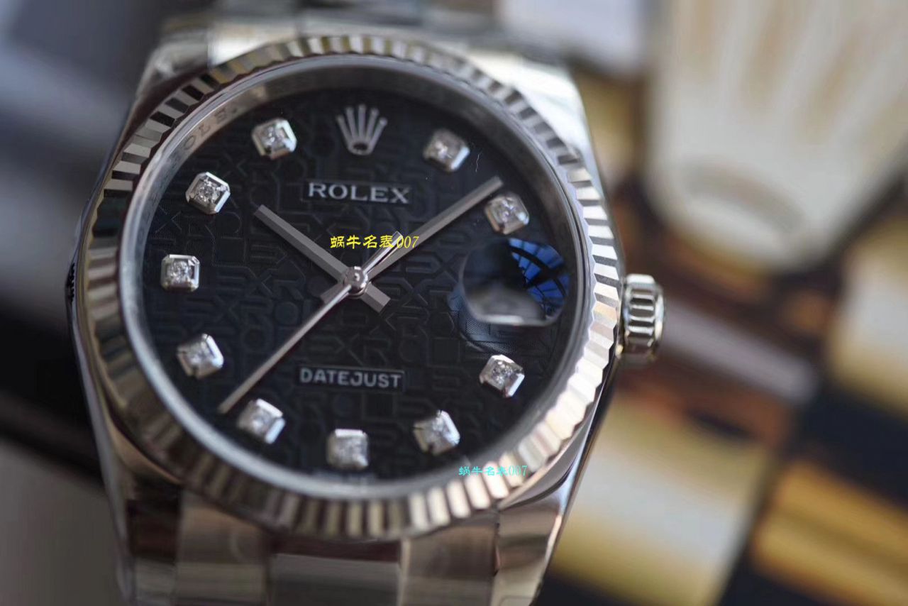 【 Replica Copy  Rolex 男表价格】 Video analysis DJ Factory  Rolex   Datejust 36毫米系列116234白盘 wrist watches  / R239