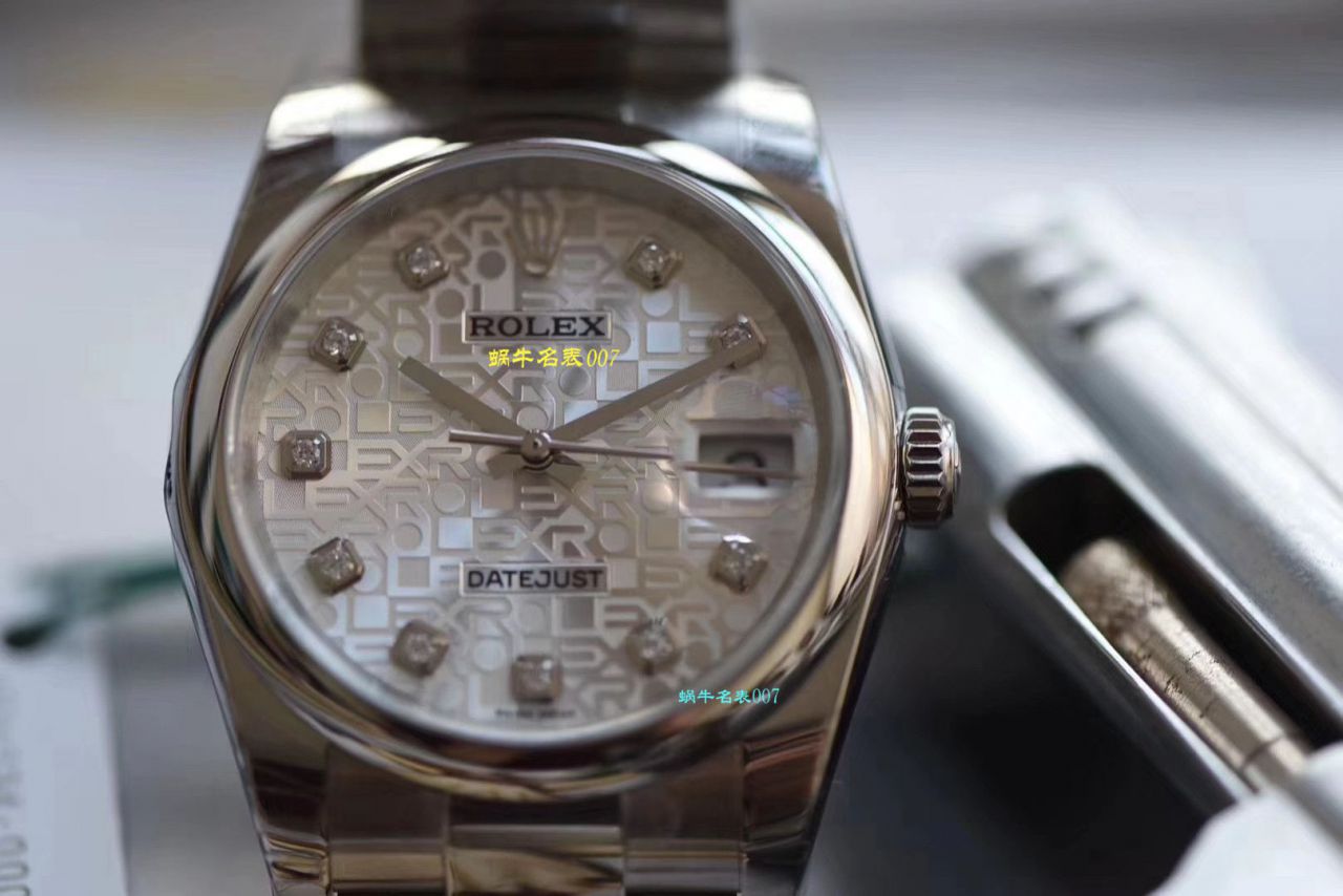【 Replica Copy  Rolex 男表价格】 Video analysis DJ Factory  Rolex   Datejust 36毫米系列116234白盘 wrist watches  / R239