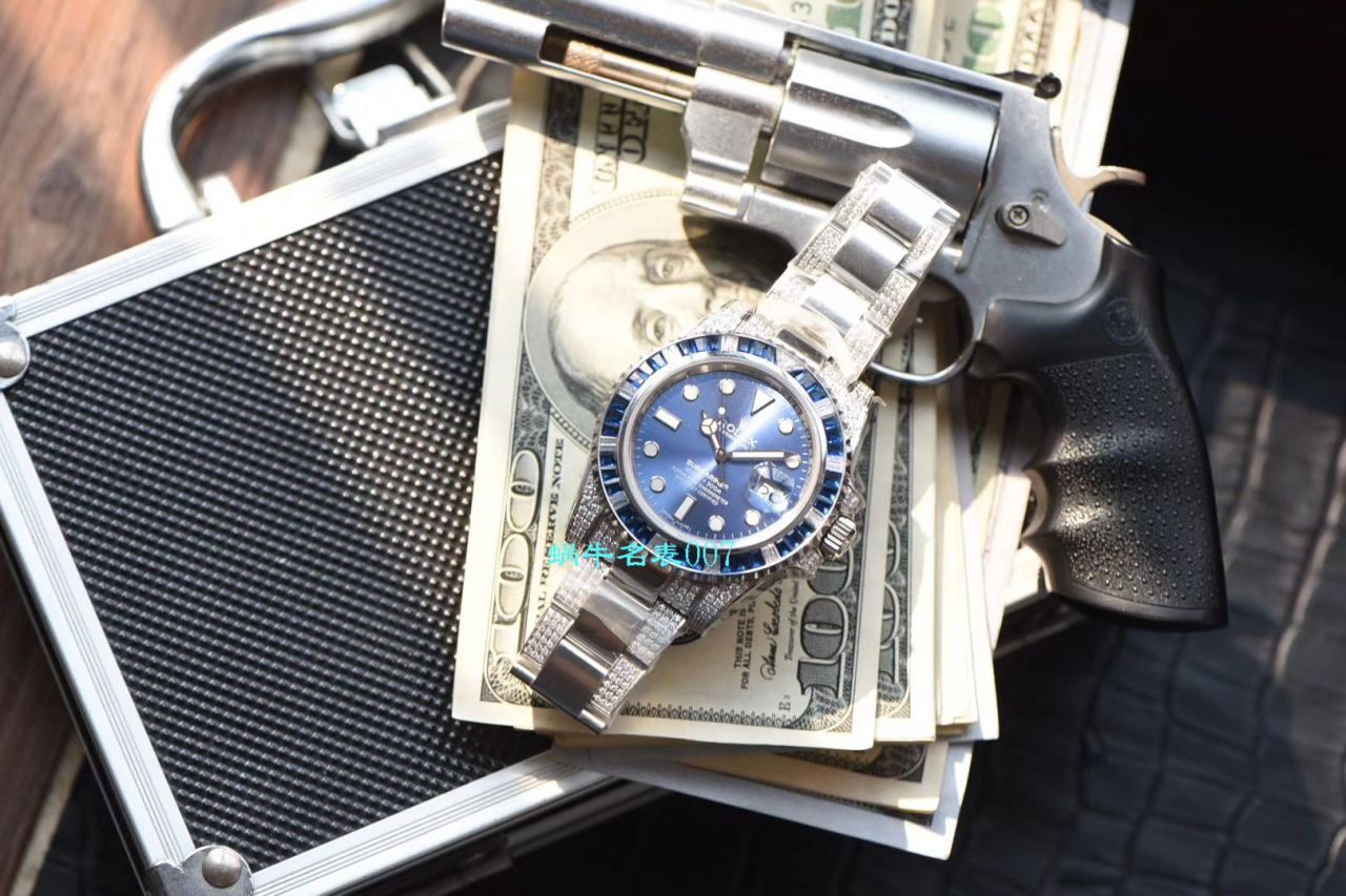 【LF Factory  top  Rolex  Replica Copy  Watches 】LF帝皇 copy customized 版镶钻蓝水鬼❗ top 蓝钻鬼116619LB-97209 / R368