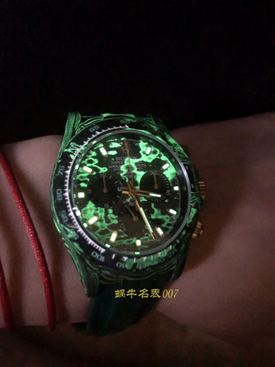 【TW Factory  Rolex  Replica Watches 】 Rolex ROLEX宇宙计时 Ditongna 系列之 carbon fiber 海外 copy customized 版 / R367