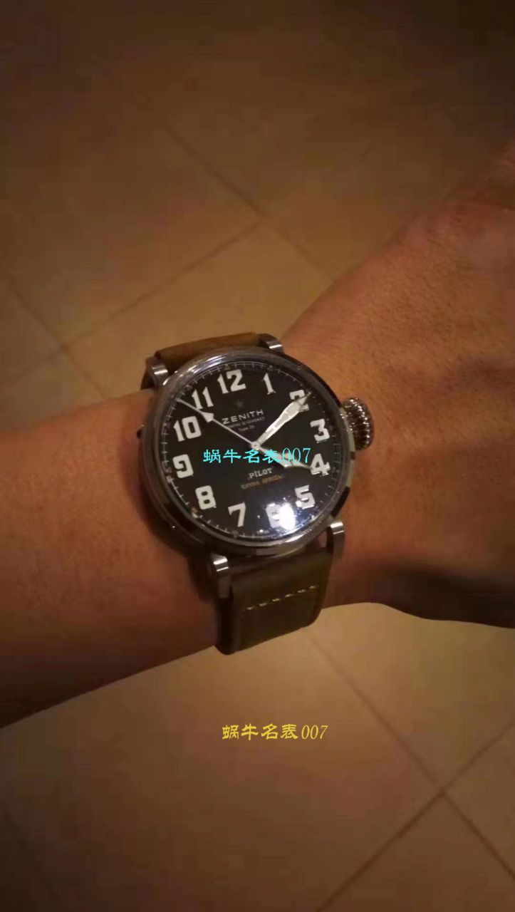 【独家视频测评KW Perfect  High quality  Replica Watches 】真力时大飞行员系列03.2430.3000/21.C738 wrist watches  / ZSLB021