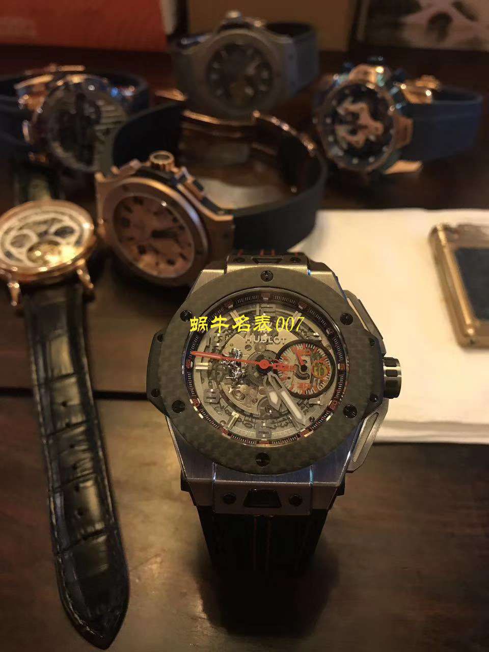 【 Video analysis V6出品】Hublot Big Bang Ferrari Titanium F3系列  hublot 法拉利401.NQ.0123.VR wrist watches  / YB066