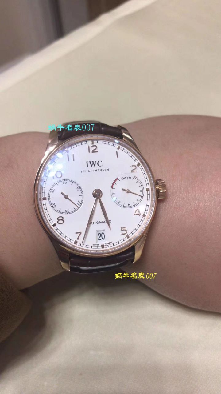 IWC IWC 表葡萄牙系列IW500705 wrist watches (新款葡7)【ZF Factory  High quality  Replica  IWC 葡七 Watches V5版本】 / WG256KH