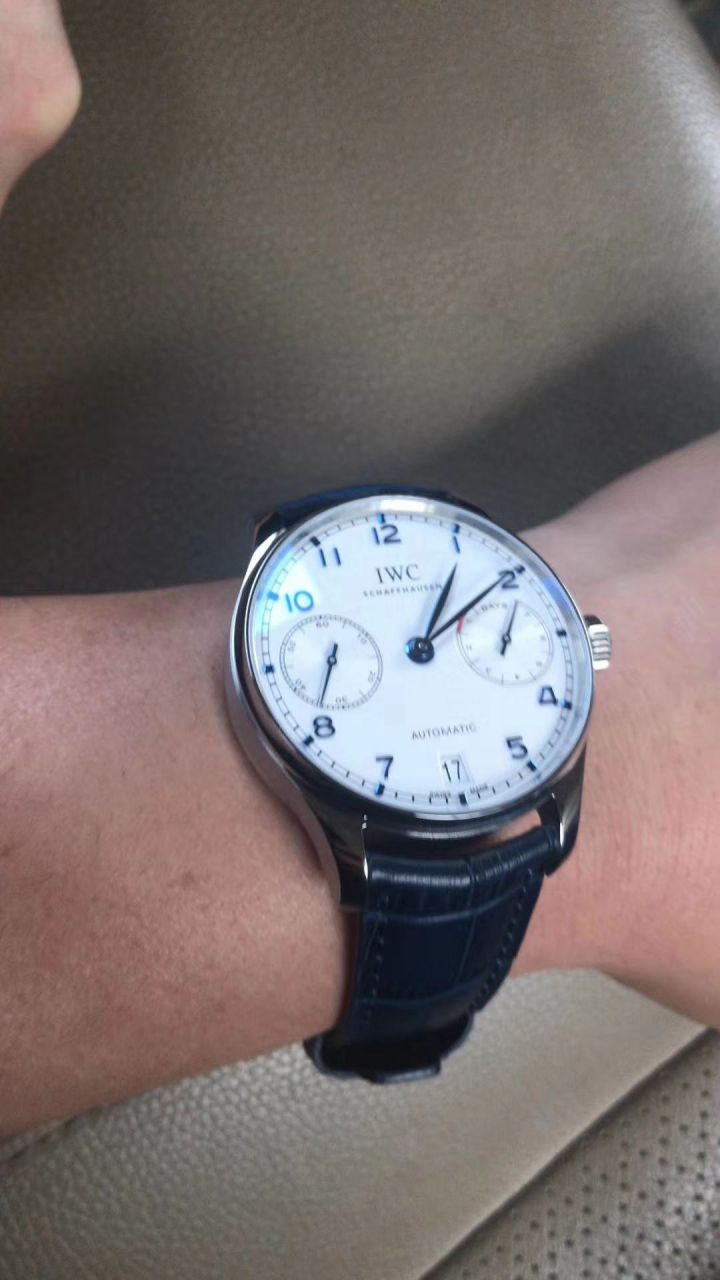 【独家 Video analysis ZF Perfect  High quality  Replica Watches V5版本】 IWC 葡萄牙七天7 DAYS系列 IW500710 wrist watches 《葡七蓝面》 / WG316