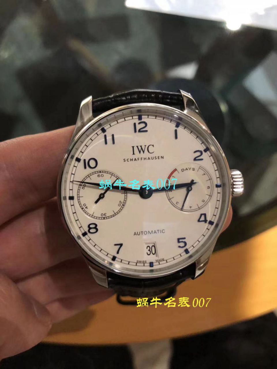 【独家 Video analysis ZF Perfect  High quality  Replica Watches V5版本】 IWC 葡萄牙七天7 DAYS系列 IW500710 wrist watches 《葡七蓝面》 / WG316