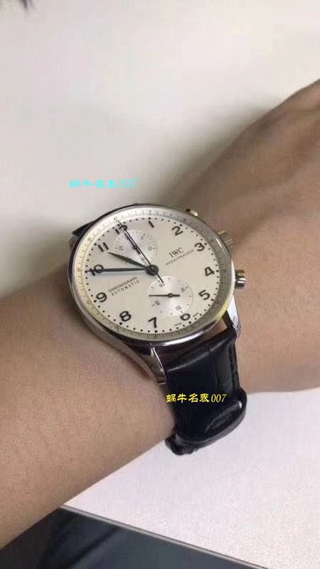 【独家视频测评】【YL Factory V7版本 Perfect  High quality  Replica Watches 】 IWC 葡萄牙计时系列IW371417 wrist watches （葡计烧钢蓝针） / WG275