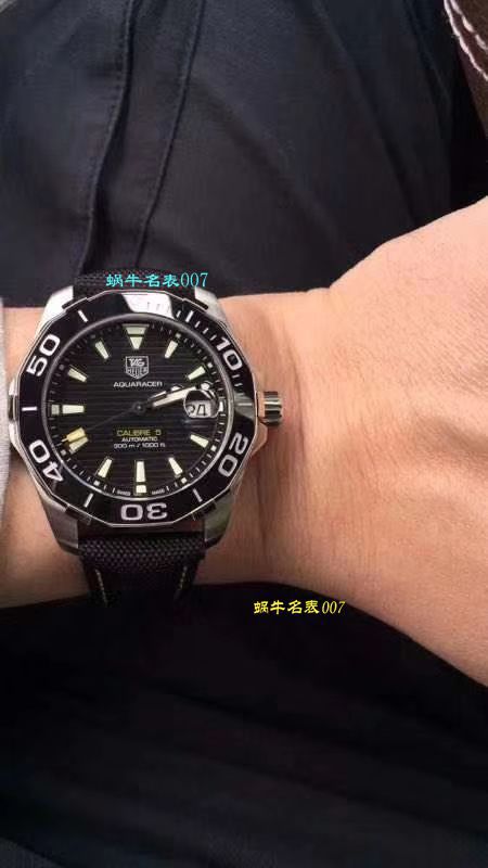 【 Video analysis 原单牛货】 TAG Heuer 竞潜系列WAY201B.BA0927 wrist watches ，WAY201A.BA0927双色 / TG053MM
