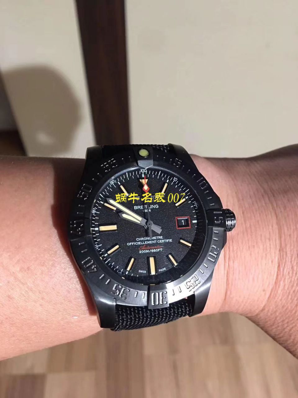 【 Video analysis 专柜原单 Breitling 复仇者黑鸟】 Breitling 机械计时系列V1731110/BD74/109W/M20BASA.1 wrist watches  / BL093