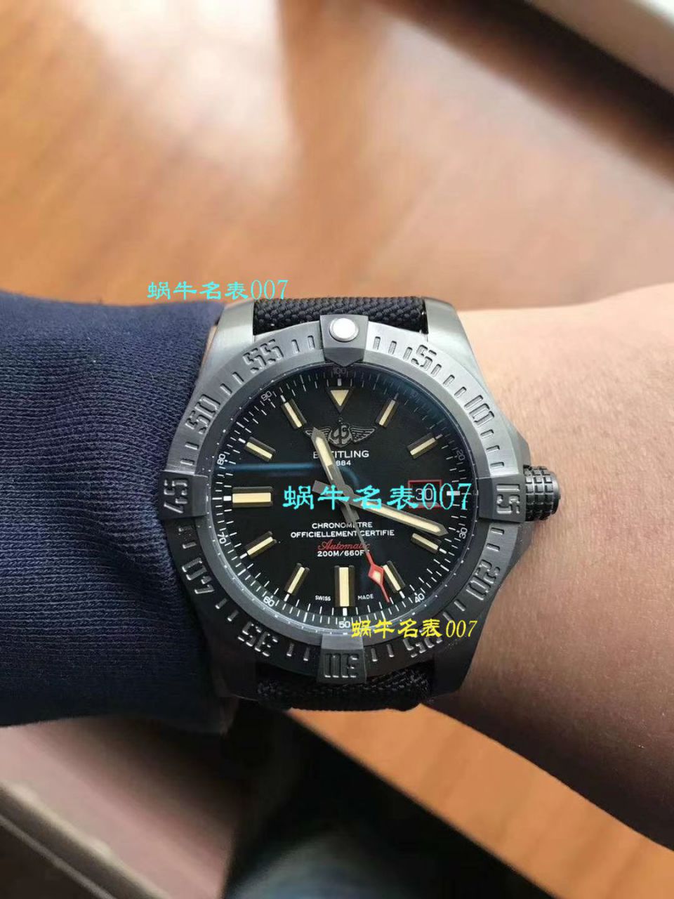 【 Video analysis 专柜原单 Breitling 复仇者黑鸟】 Breitling 机械计时系列V1731110/BD74/109W/M20BASA.1 wrist watches  / BL093