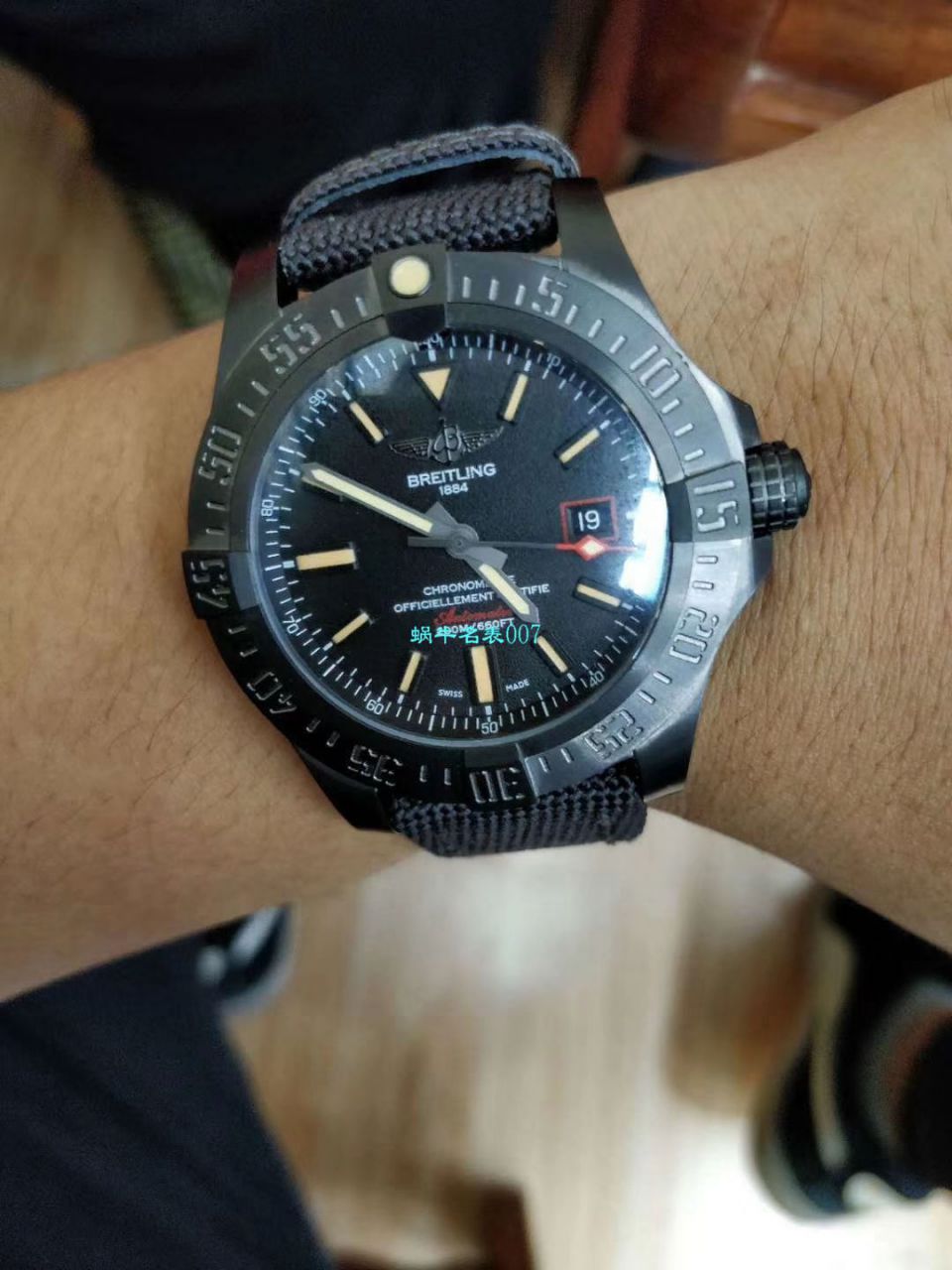 【 Video analysis 专柜原单 Breitling 复仇者黑鸟】 Breitling 机械计时系列V1731110/BD74/109W/M20BASA.1 wrist watches  / BL093