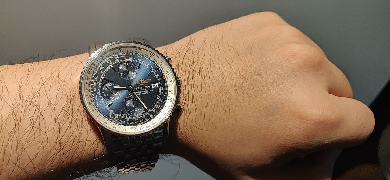 款堪称百年经典！ Breitling 航空计时原单货蓝面+黑面+皮带+钢带A1332412|C942|451A / BL083