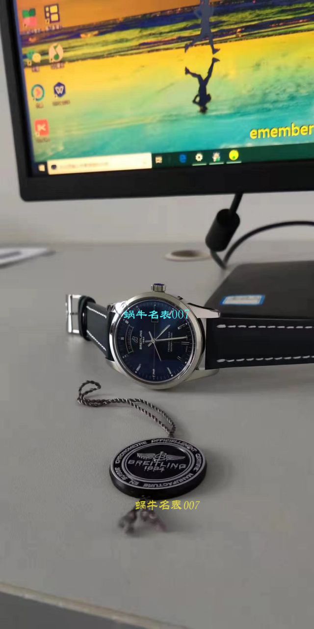 【 Video analysis  Replica 表和正品表的区别】V7出品 Breitling 越洋系列 Day-Date 款超级副本 / BL100