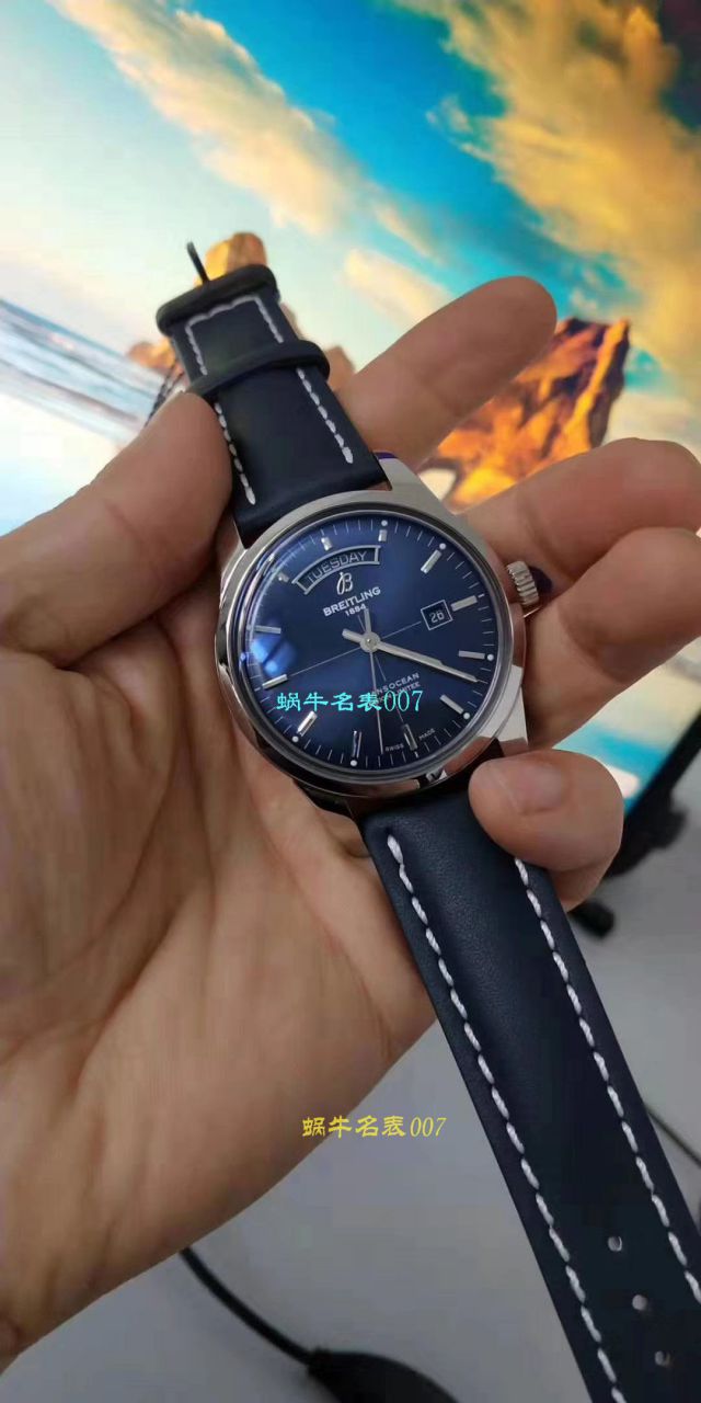  Video analysis  Breitling 越洋系列A4531012|G751|437X|A20BA.1 Perfect  Replica Copy  wrist watches 【七星推荐‼️ V7出品  Breitling Transocean Day & Date】 / BL096