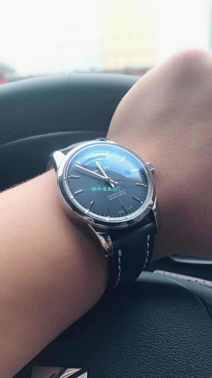  Video analysis  Breitling 越洋系列A4531012|G751|437X|A20BA.1 Perfect  Replica Copy  wrist watches 【七星推荐‼️ V7出品  Breitling Transocean Day & Date】 / BL096