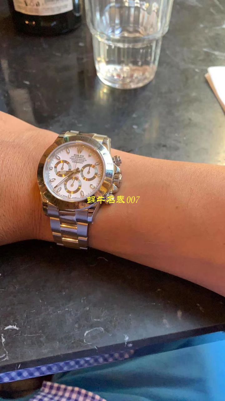 【N Factory 最新神作～原装结构4130】 Rolex  Cosmograph Daytona  top  Replica Copy  Ditongna 系列116520-78590 白钢 Ditongna  / R217