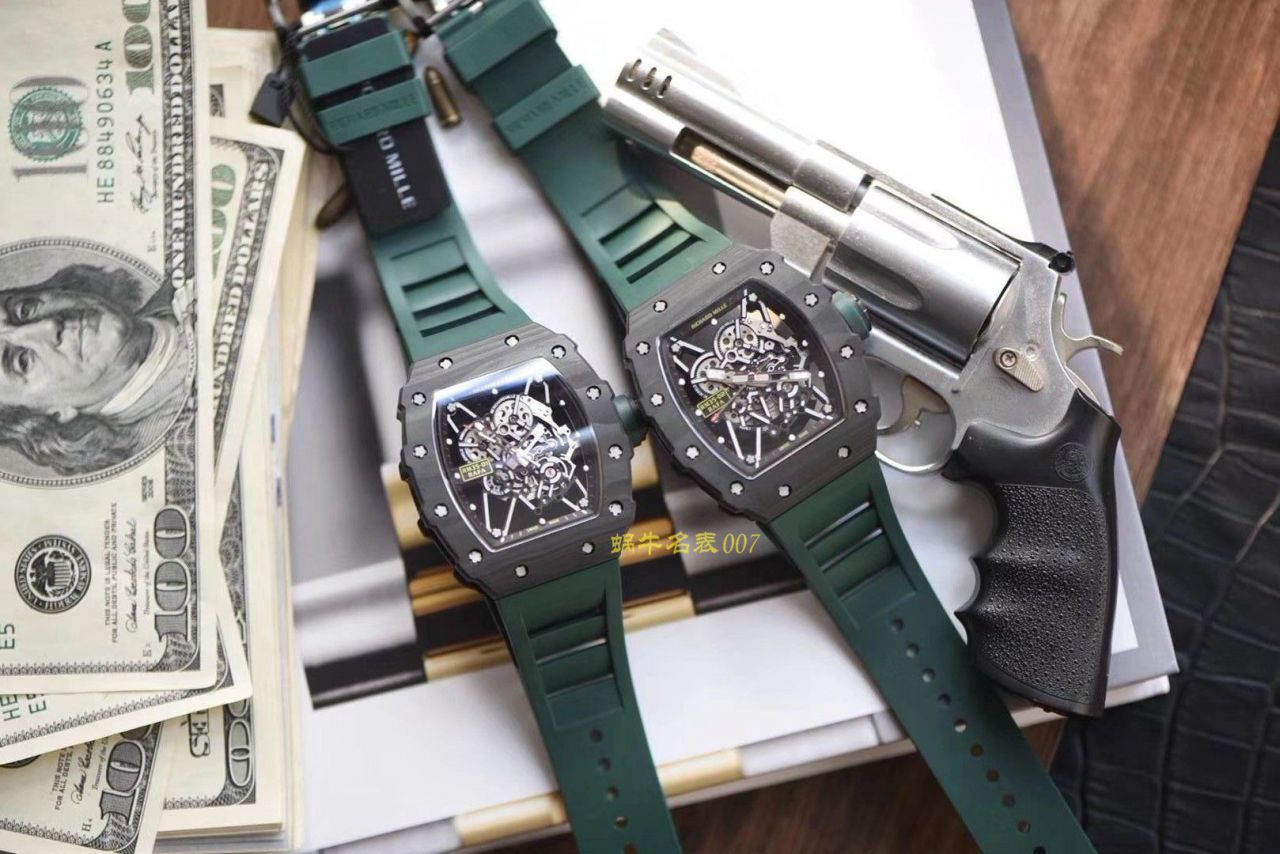 Richard Mille  RICHARD MILLE 男士系列RM 35-01，RM 35-02新配色绿带款（KV出品） / KV035 02